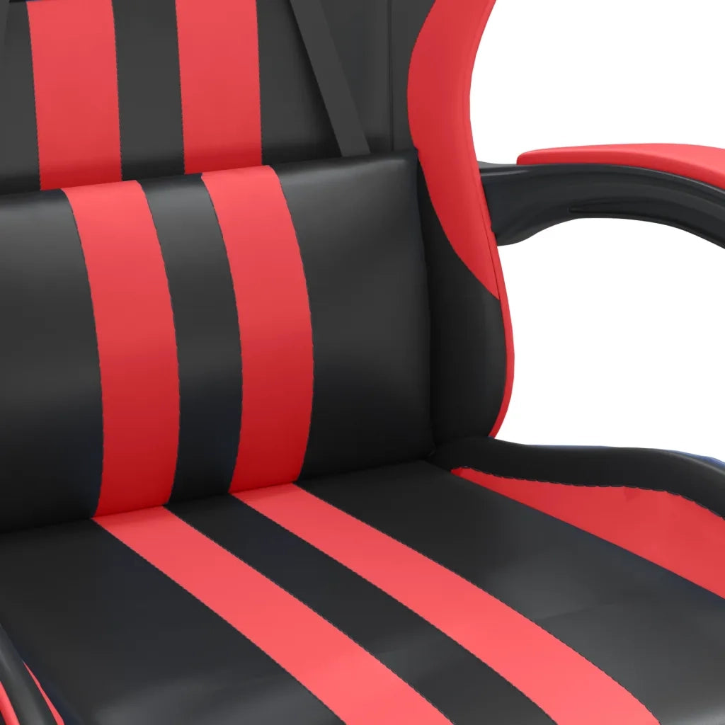 Sedia da Gaming Nera e Rossa in Similpelle 3143819