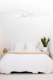 BARTH, Ventilatore con Luce, Faro Barcelona Colore: Bianco