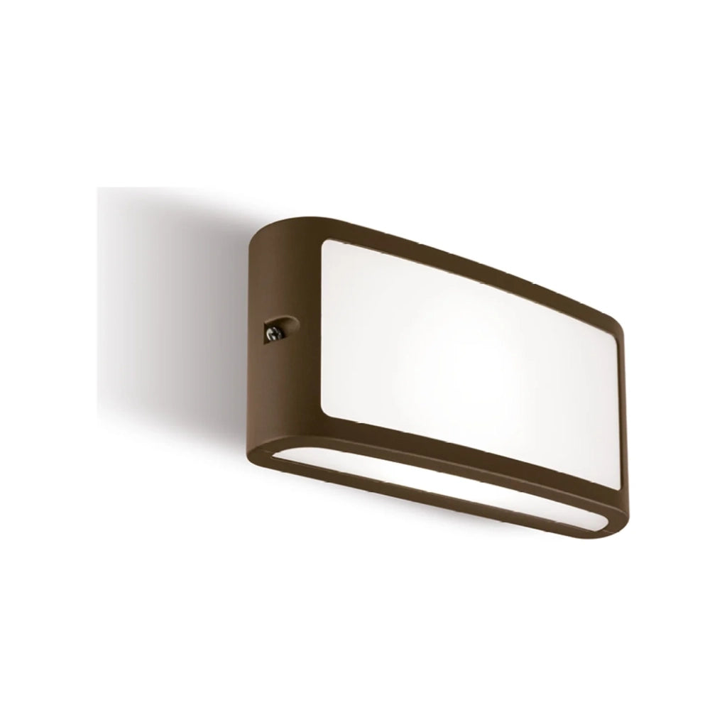Applique Esterni Interni Alluminio Marrone Led 10 W 700 Lm 3000K Screen