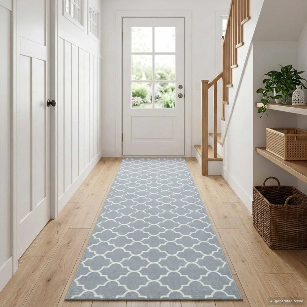 Runner Tappeto ORIZ 1150 gsm Grigio e Bianco 42045436