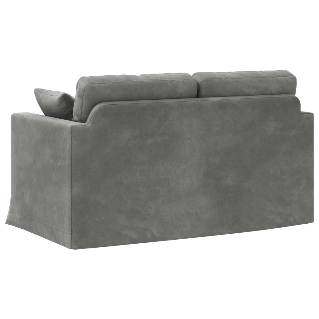 Divano Grigio scuro 138 x 78 x 80 cm Velluto 42024414