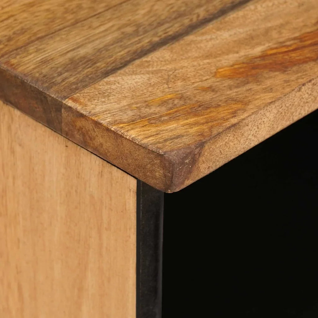Mobile TV Marrone 80 x 33 x 46 cm Legno di mango massello 4018061