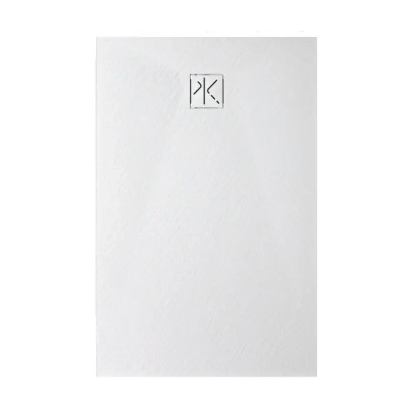 Piatto Doccia SFA Kinedo Pietraviva 120 x 80 cm in Resina Effetto Pietra Bianco Opaco