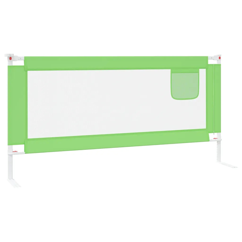 Sponda Letto di Sicurezza per Bambini Verde 190x25cm in Tessuto CFW9410000