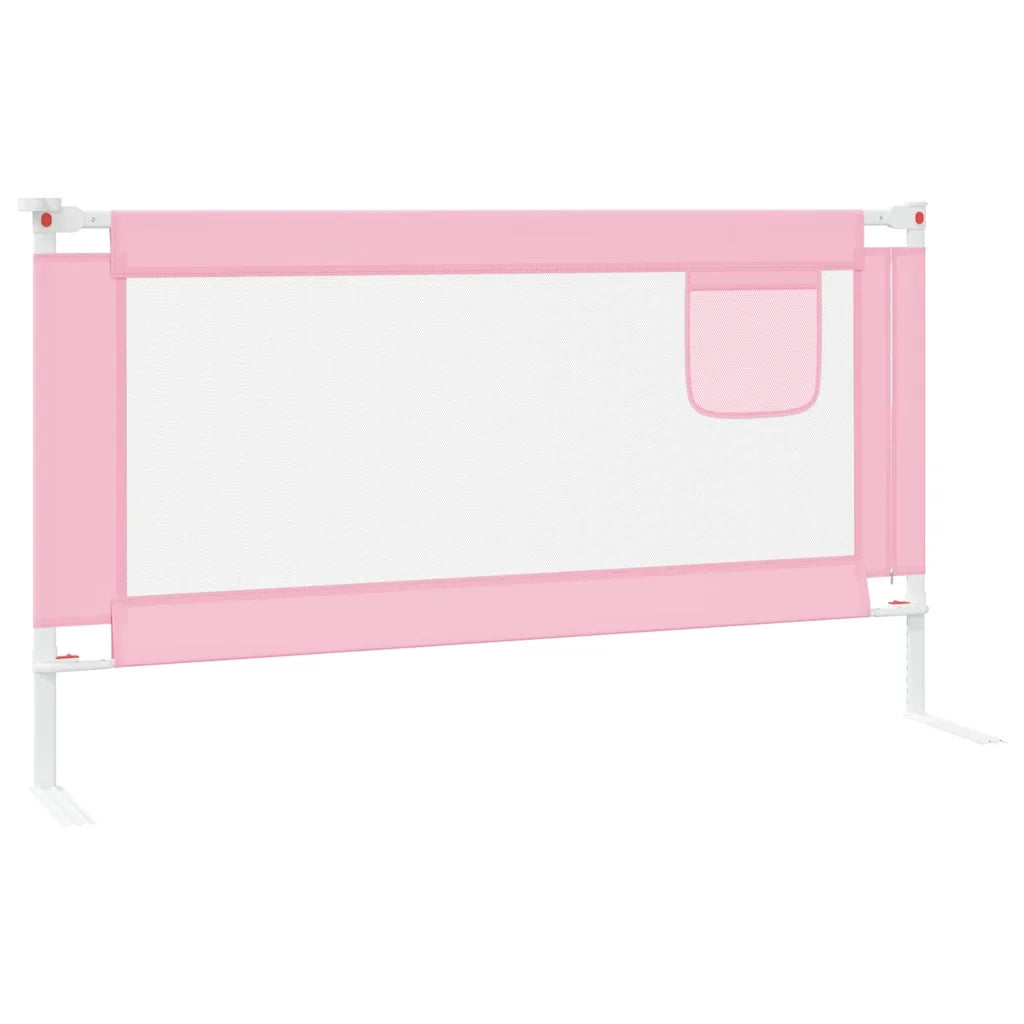 Sponda Letto di Sicurezza per Bambini Rosa 150x25 cm Tessuto CFW4196238