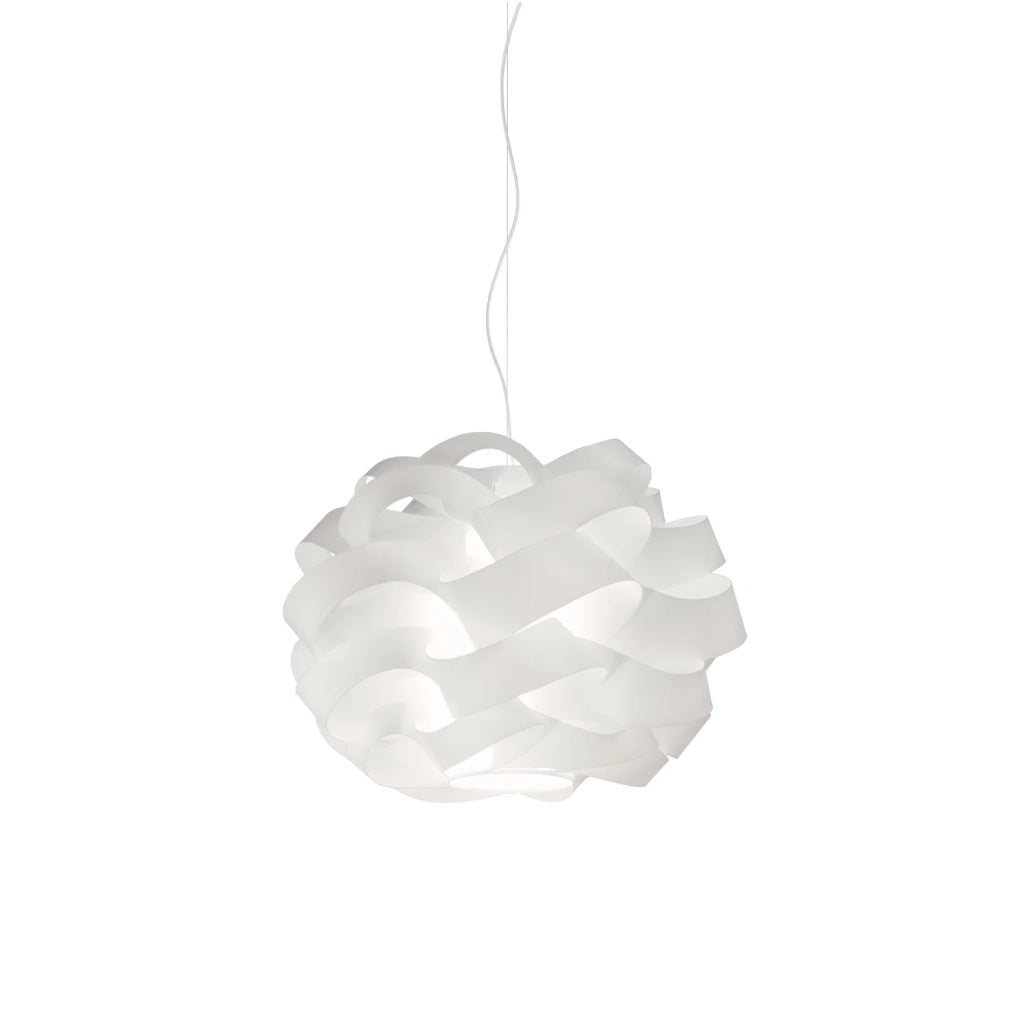 Sospensione Da Esterno Moderna Cloud Polilux ® Bianco 1 Luce E27 D40Cm