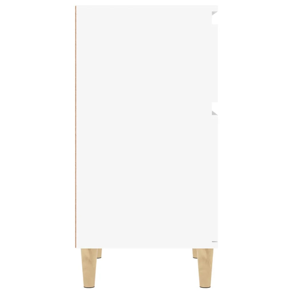 Comodini 2pz Bianchi 40x35x70 cm 819693