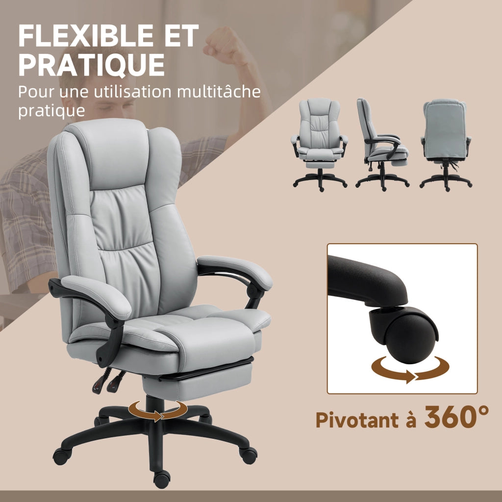 Poltrona massaggiante da ufficio ¨C zephmum ¨C grigio