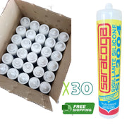 Silicone acetico antimuffa SIL 3004 trasparente 30 pezzi