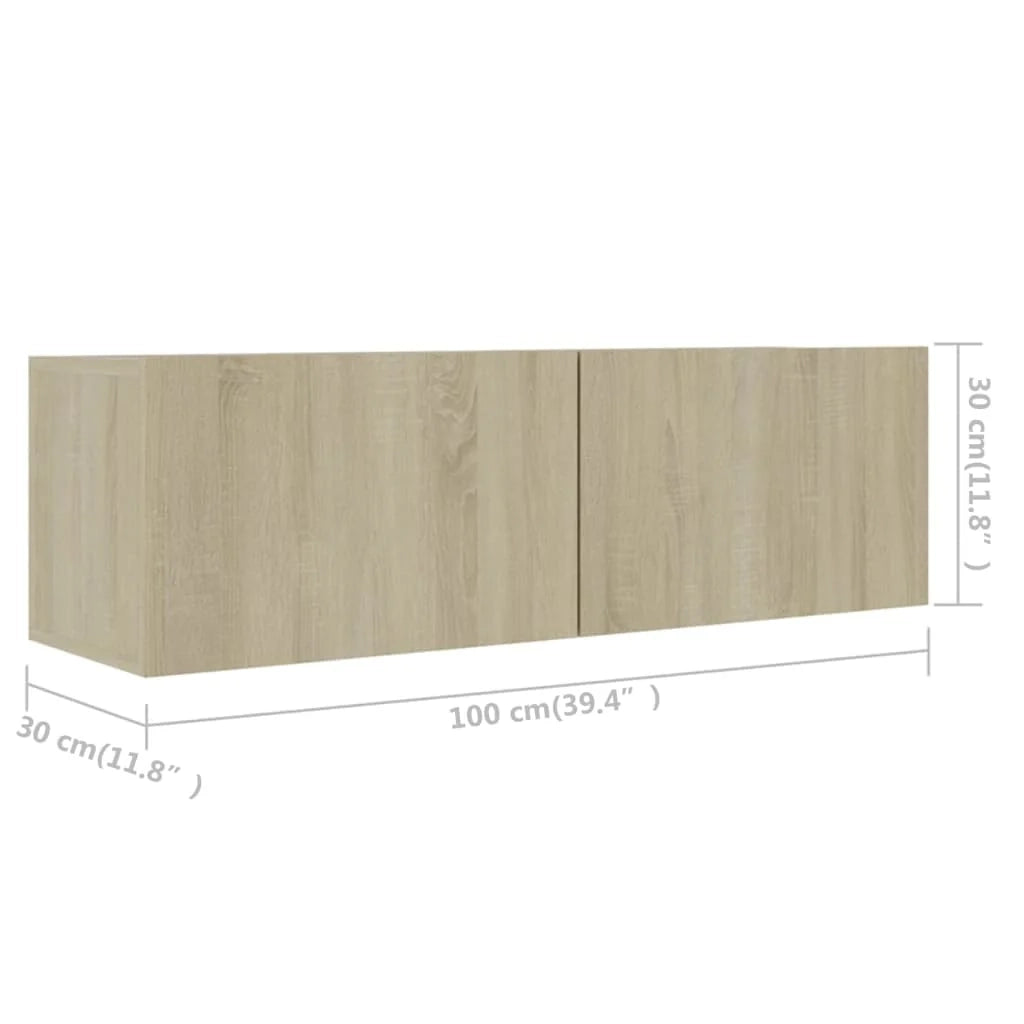 Set di mobili composto da 5 pezzi: armadio credenza mobile porta TV per soggiorno/camera da letto/salotto in legno ingegnerizzato di rovere Sonoma marrone 02_0024313
