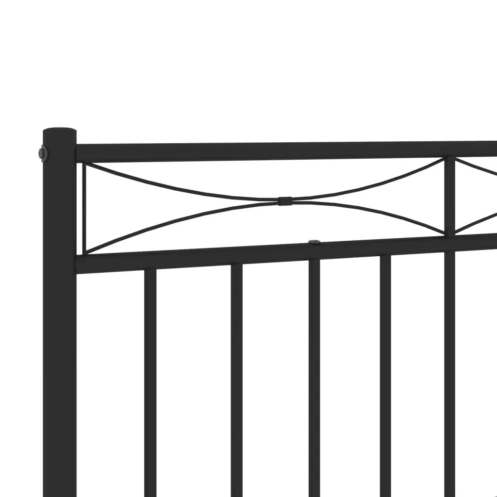 Testiera di Ricambio in Metallo Nero 193 cm 373728