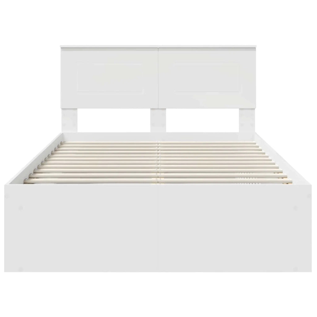 Struttura del letto Bianco 120 x 200 cm Legno multistrato