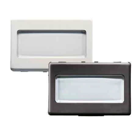 PULSANTE CON PORTANOME 'SYSTEM' 2 moduli - 1P NA 250V - Nero - GEWISS