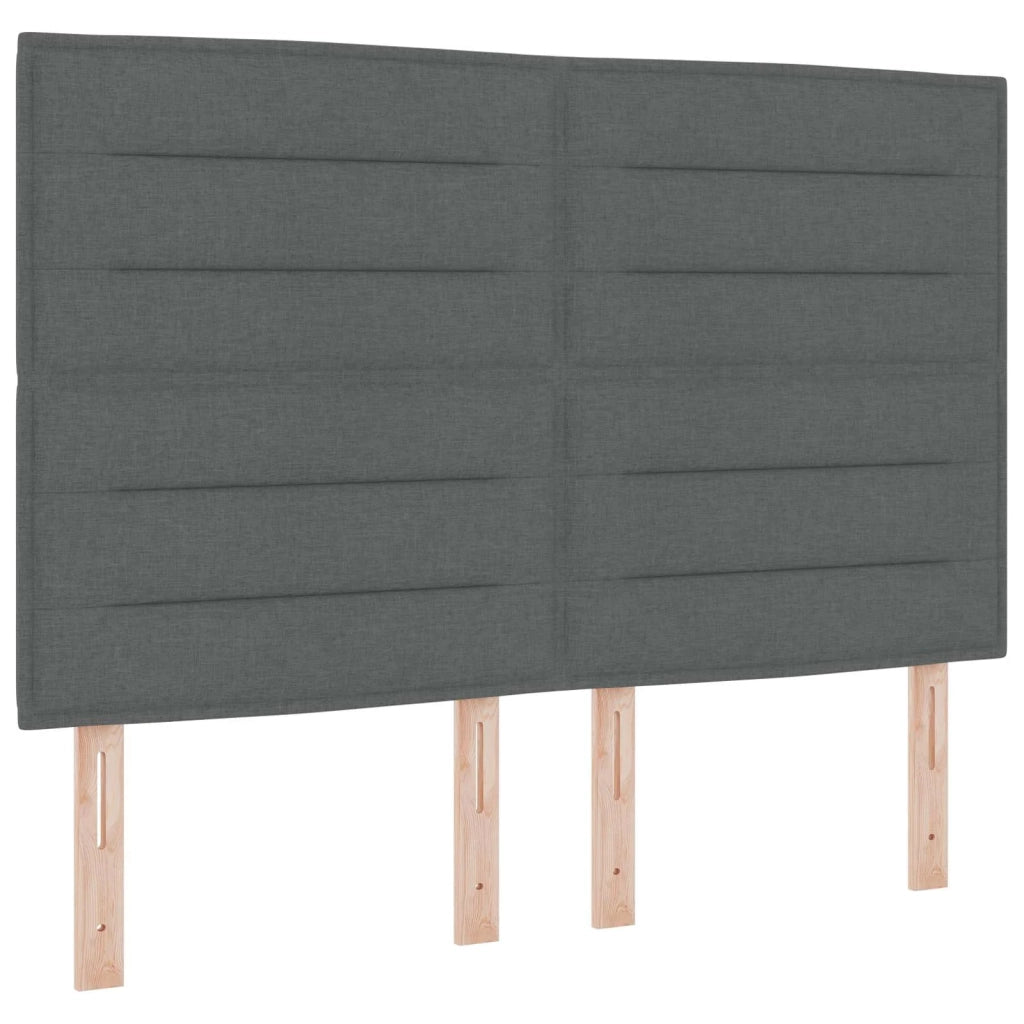 Letto box spring con materasso Grigio Scuro 140 x 200 cm 3454149