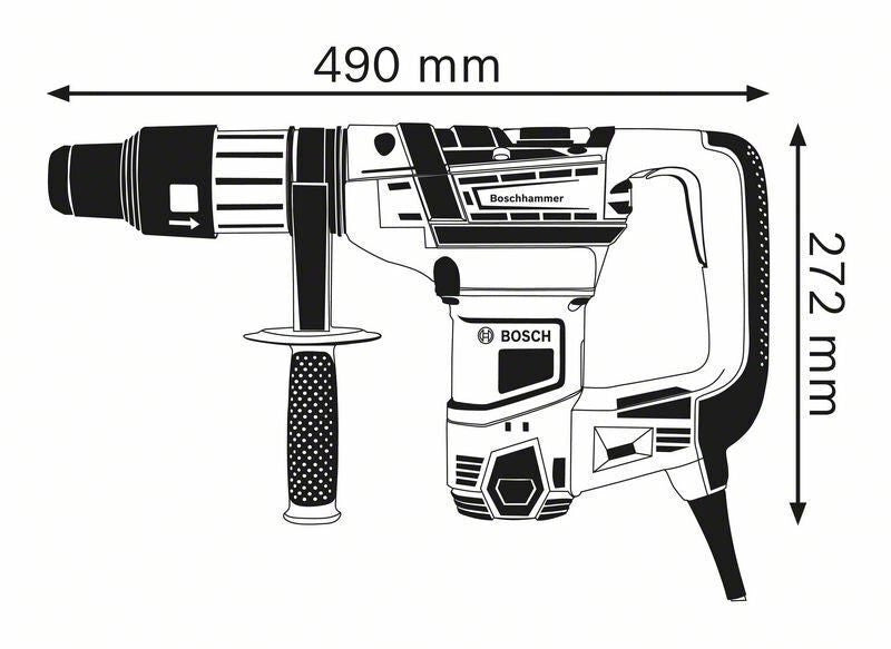 Bosch 0 611 269 001 GBH 5-40 D Professional Trapano Martello SDS-max 1100 W 340 rpm 8,5 J colore Blu
