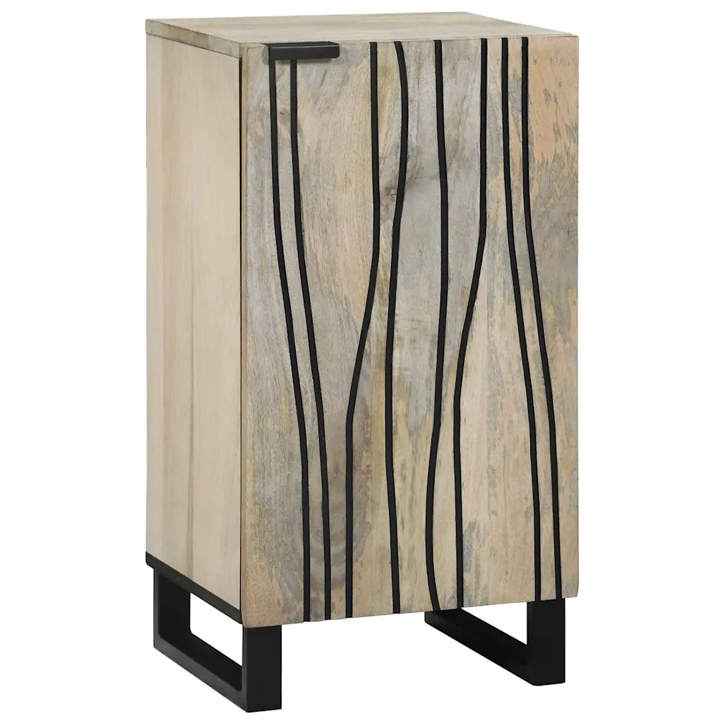 Sideboard Bianco 40 x 33 x 75 cm legno massello di mango 4017996