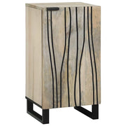 Sideboard Bianco 40 x 33 x 75 cm legno massello di mango 4017996