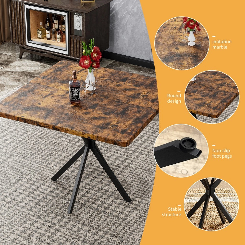 Tavolo da Pranzo Quadrato per 4-6 Persone ¨C Xylo ¨C Moderno, Salotto, Cucina