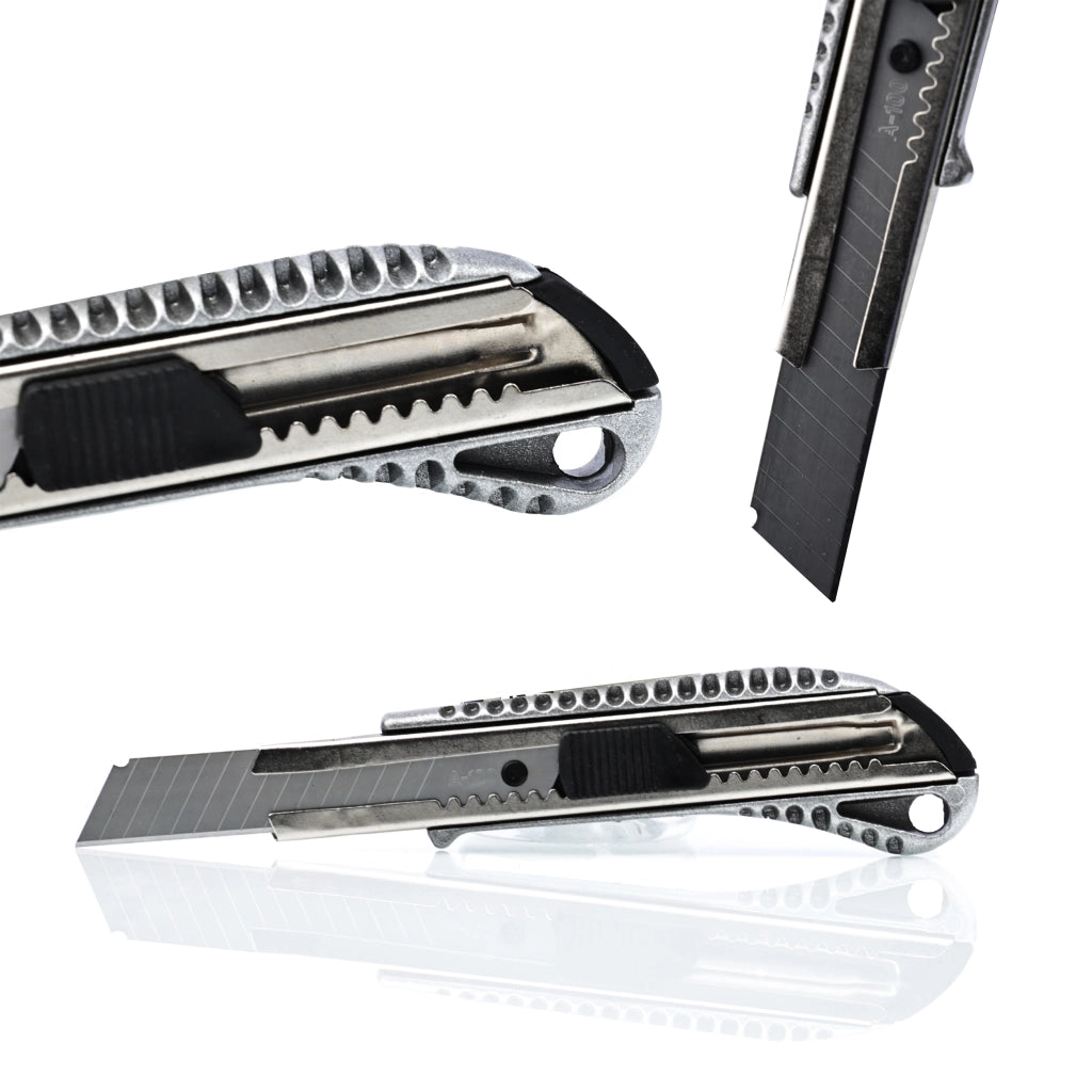 Coltello da Carta da Parati in Alluminio – Lama 18 mm | Ergonomico, Lunga Durata, Lama Sostituibile