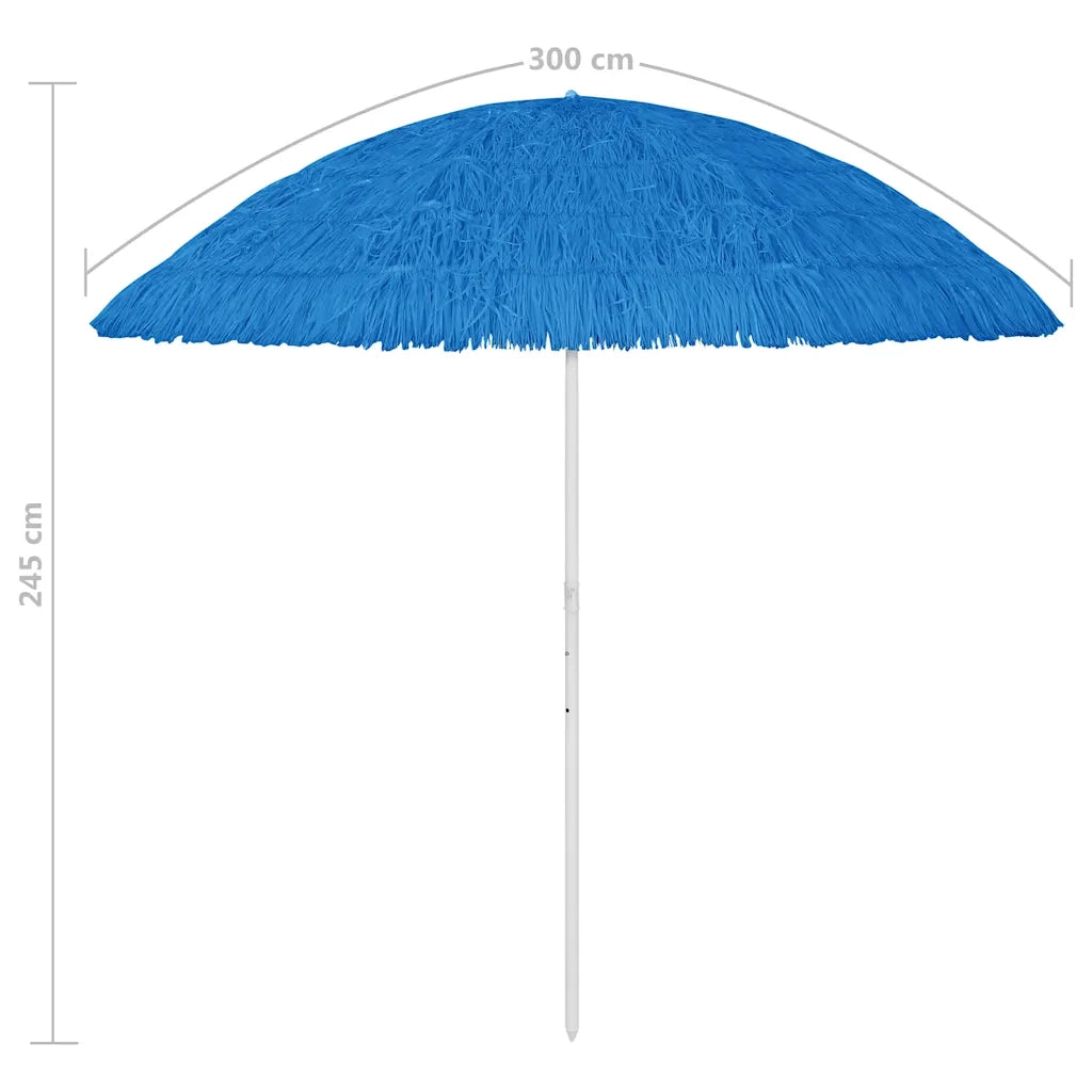 Ombrellone da Spiaggia-Ombrellone da mare Hawaii Blu 300 cm