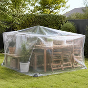 Telo trasparente con occhielli, 1x12 m, in PVC, lungo e robusto, ideale per coperture esterne, giardino e balcone