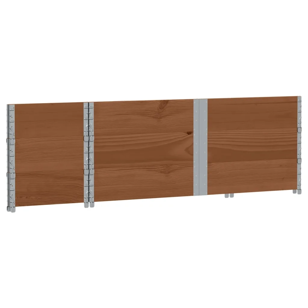 Fioriere | Cassetta per fiori | Poggiapiedi da Giardino Marrone 150x50cm Legno Massello di Pino
