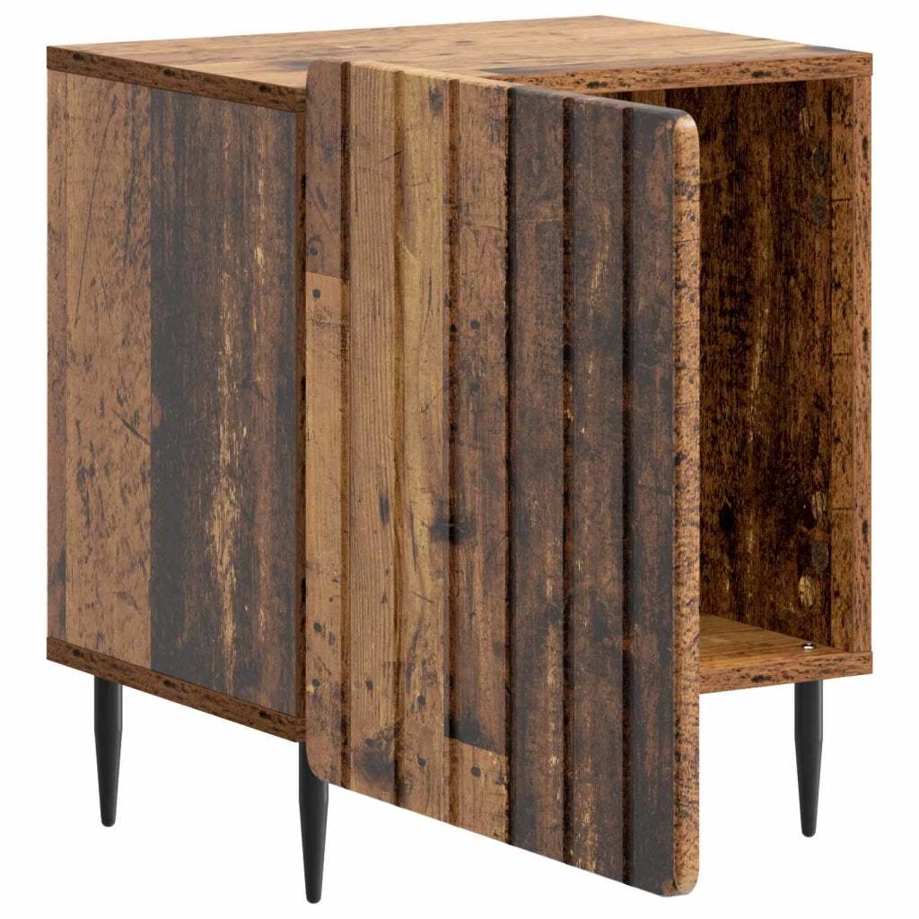 Set di 2 Comodini | Armadio da Notte | Mobiletto da notte Legno antico 43 x 34,5 x 52 cm