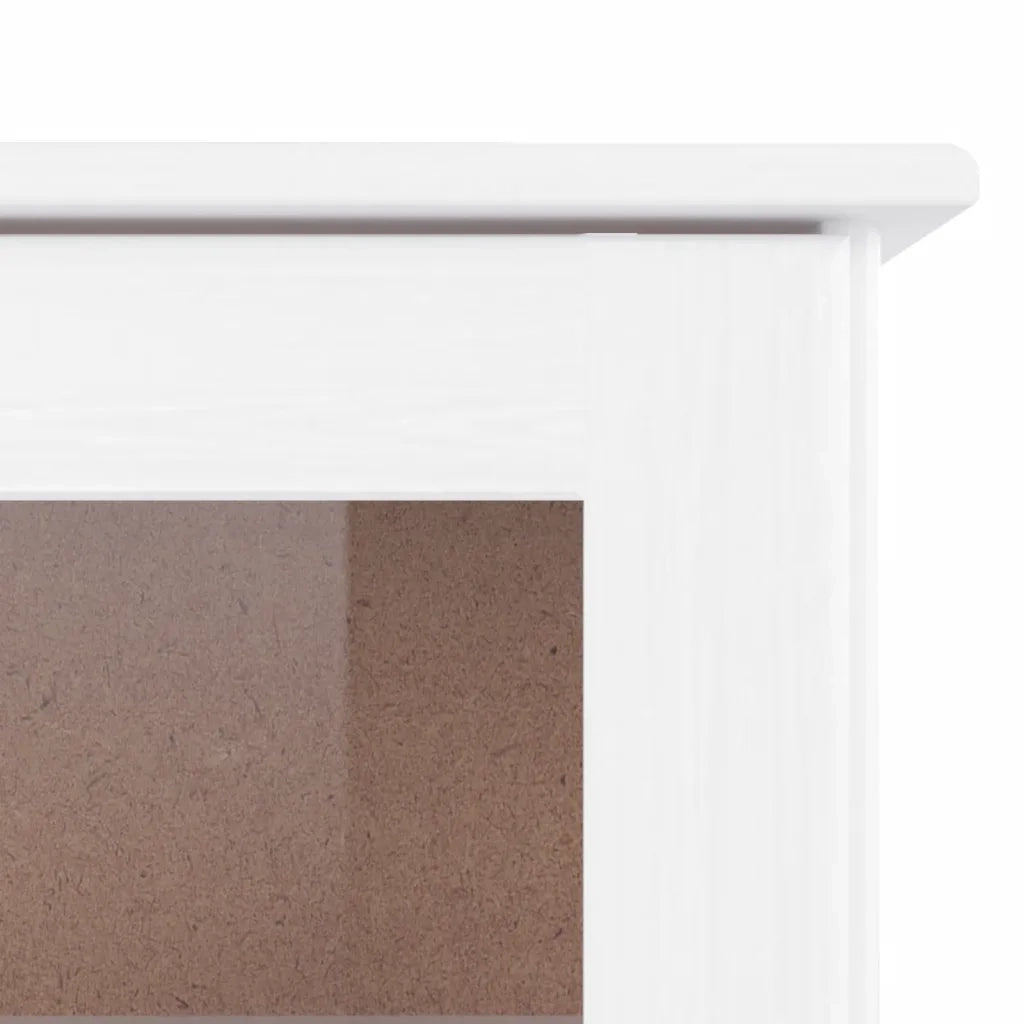 Credenza ALTA Bianca 77x35x165 cm in Legno Massello di Pino 3187774