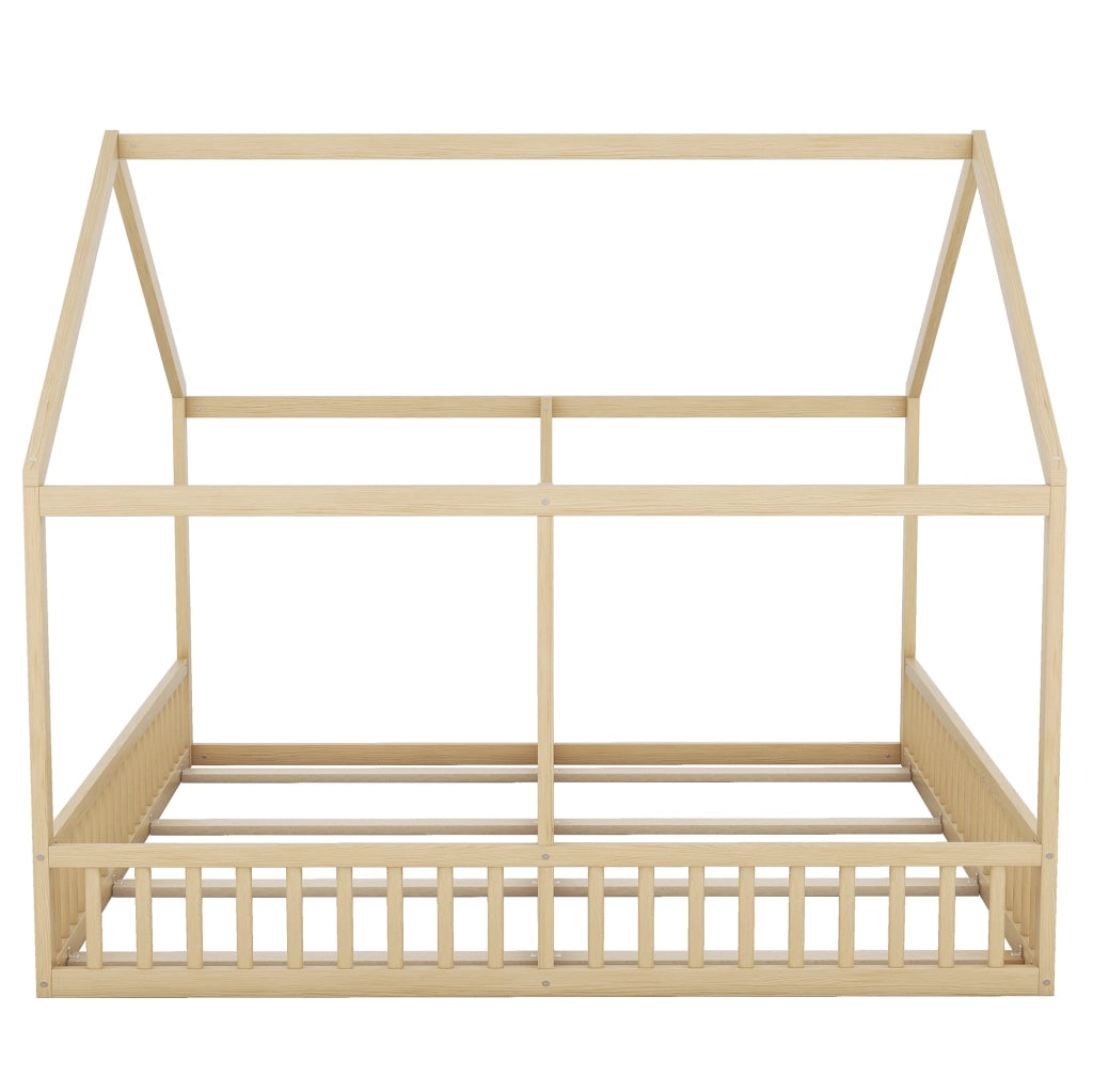 LETTO 2 in 1 90 x 200 cm Naturale in pino e MDF