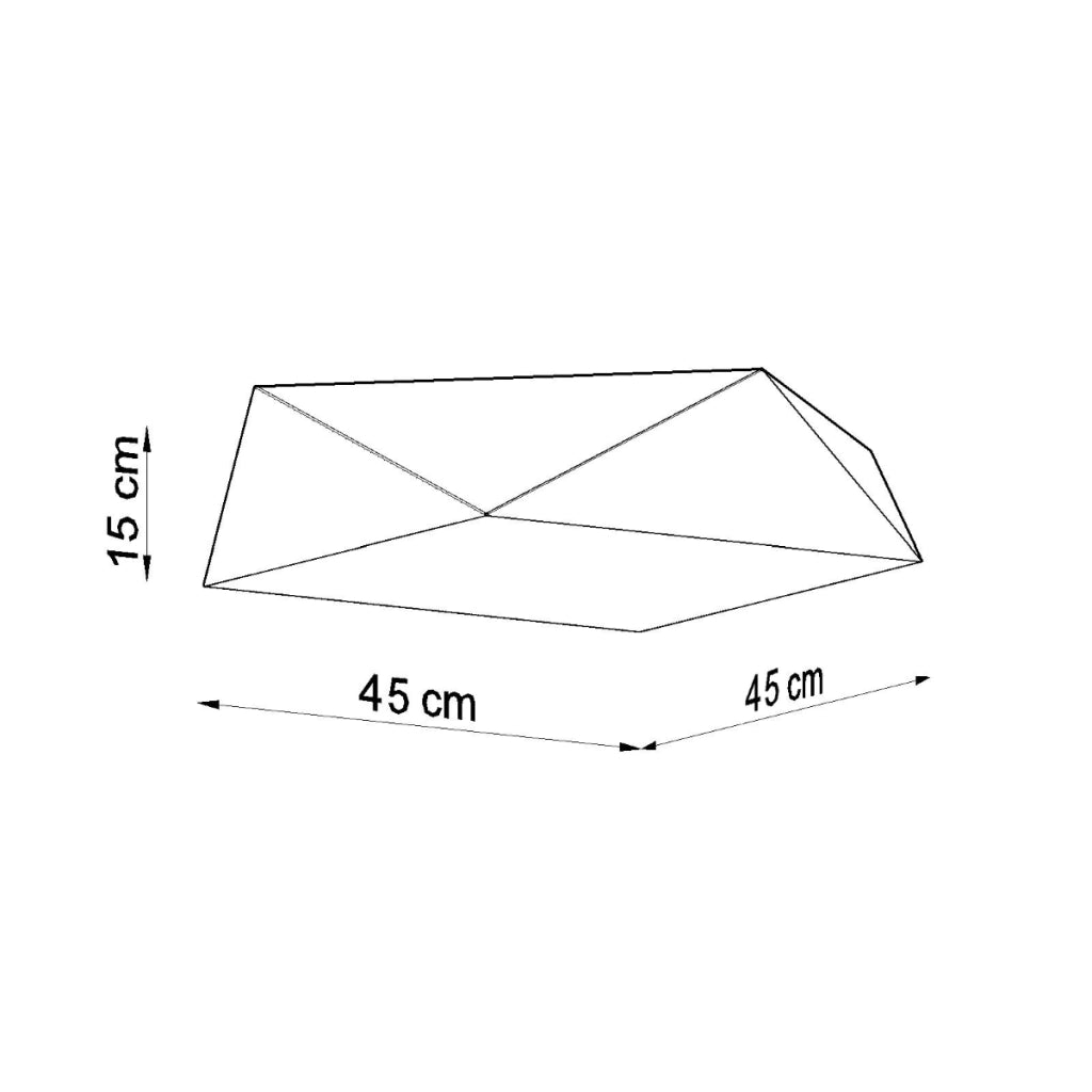Lampada da soffitto HEXA 45 argento