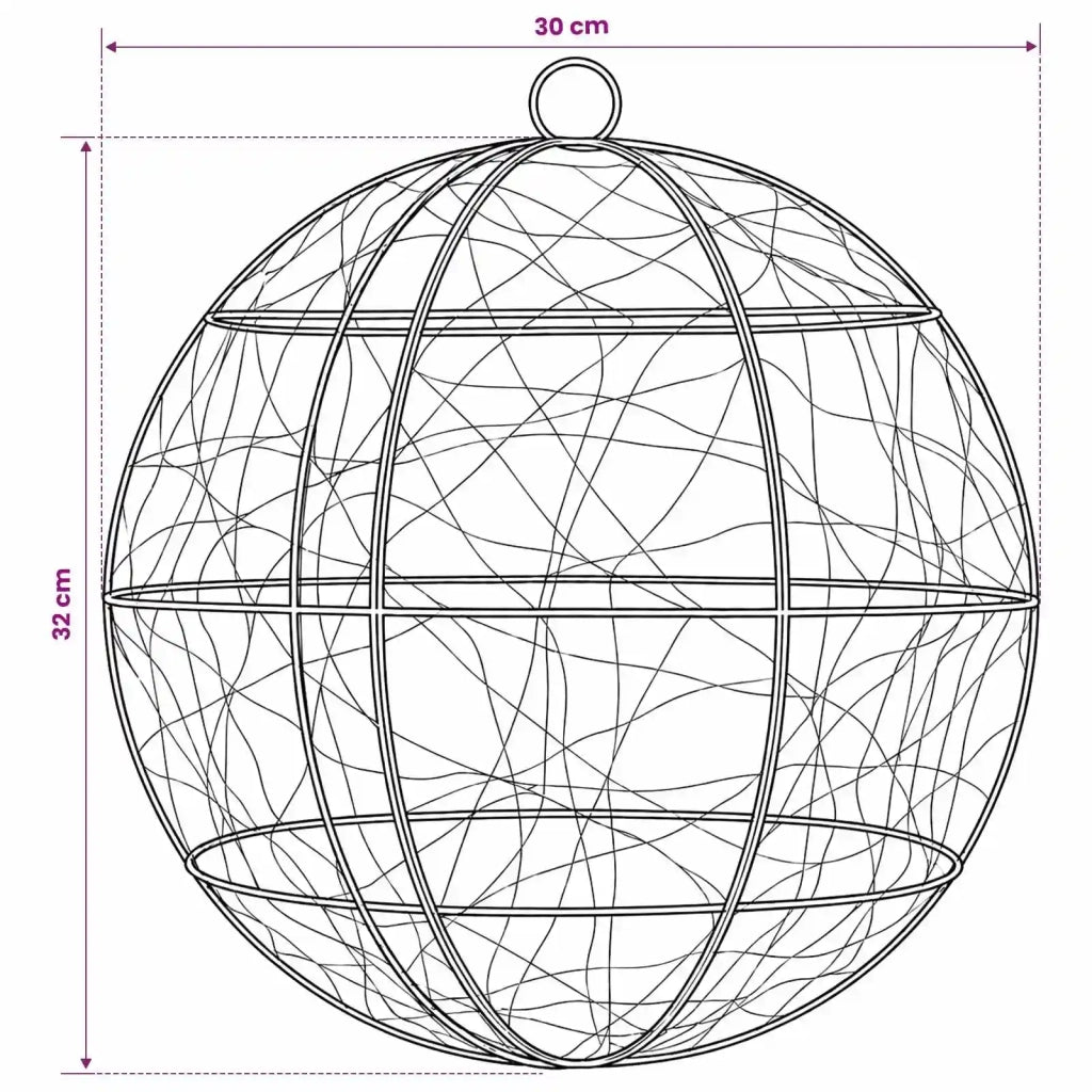 Luce a punta di Natale 2 pz 600 LED Blu Diametro 30 x 32 cm 42049788