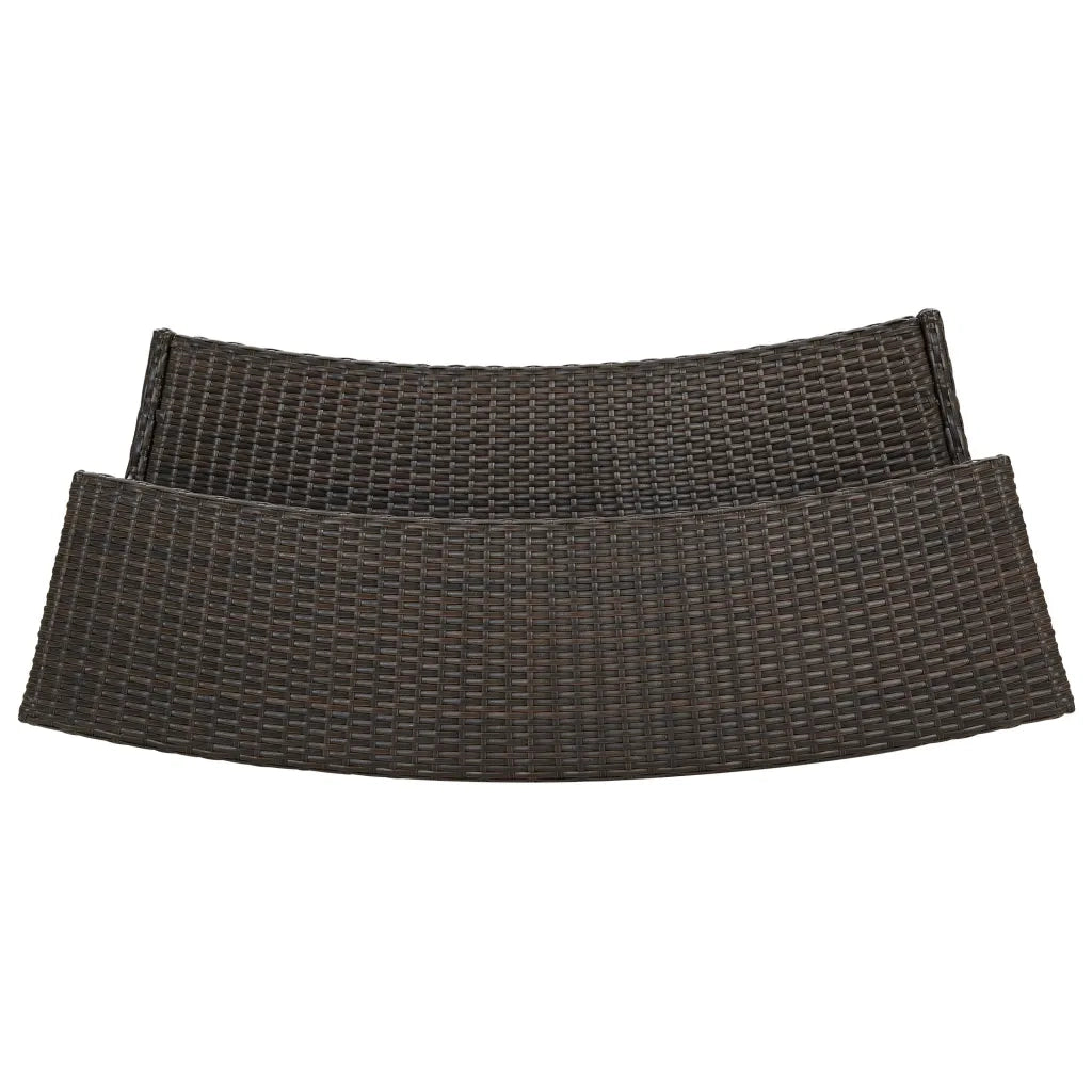 Set Bar da Giardino 4 pz con Cuscini Marrone 3064875