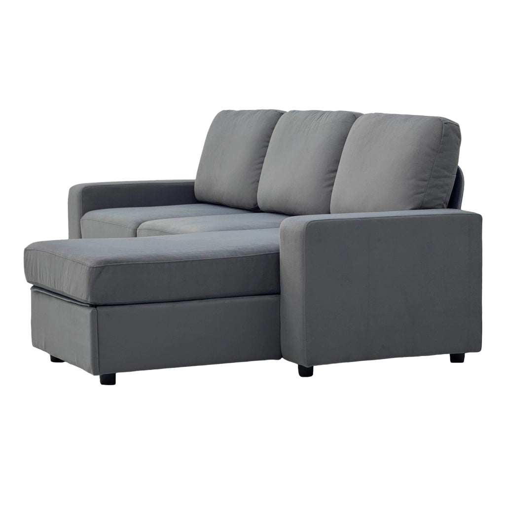Divano Angolare con Contenitore e Ottomane ¨C Xylo ¨C Grigio