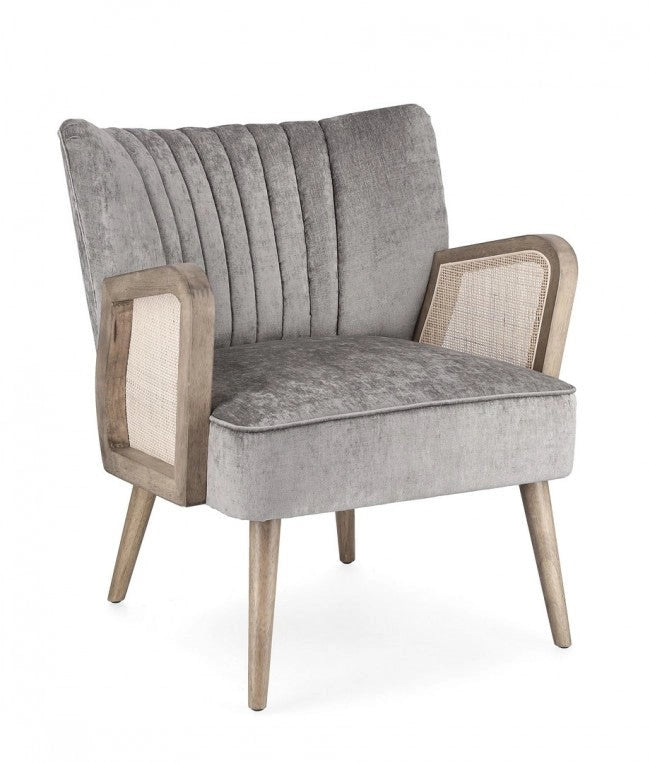 Poltrona 64x71x79h cm Virna Silver