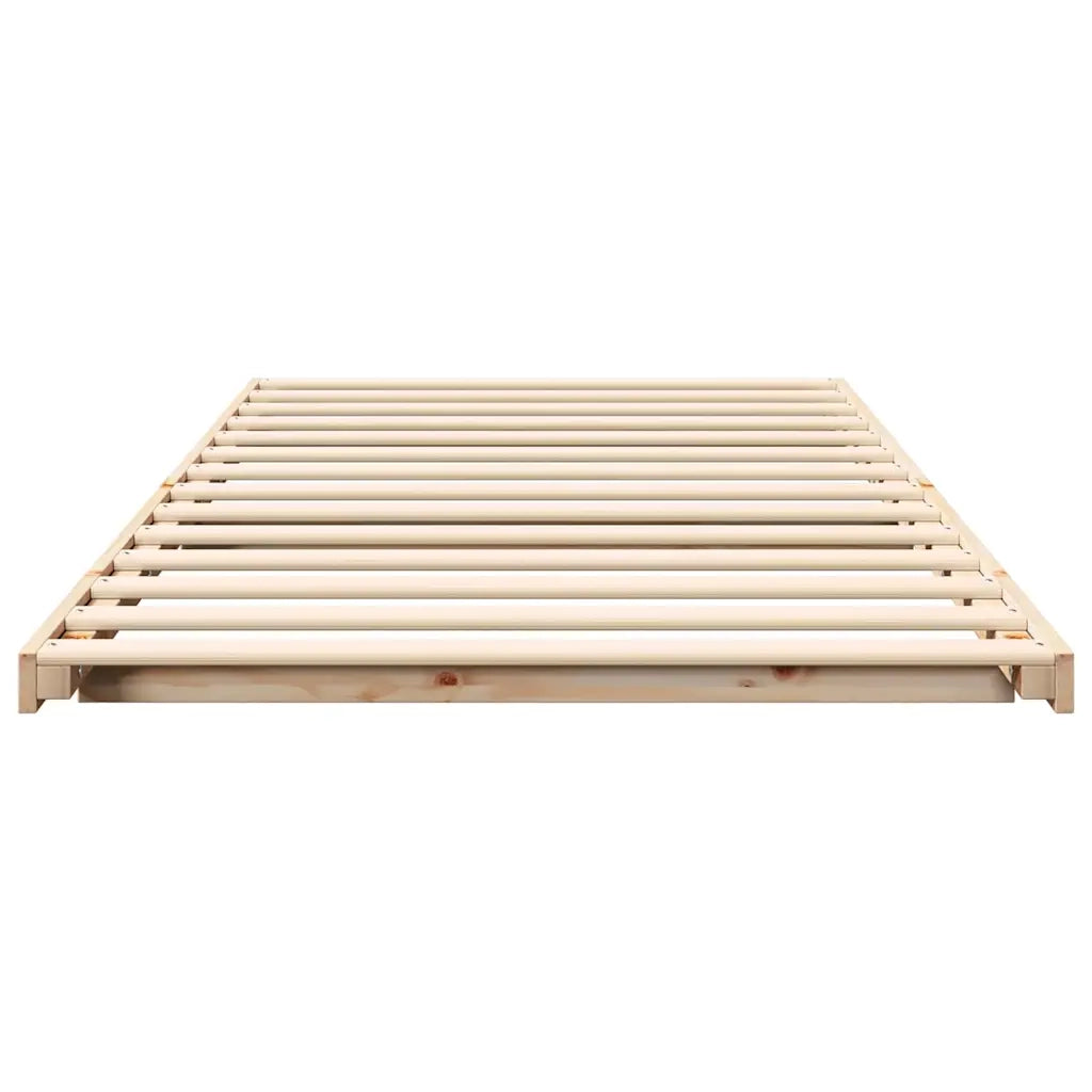 Struttura del letto Marrone 75 x 190 cm Pino massello 873097