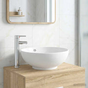 Lavabo con rubinetto e scarico Cromato 44 x 44 x 16 cm Ceramica 890246