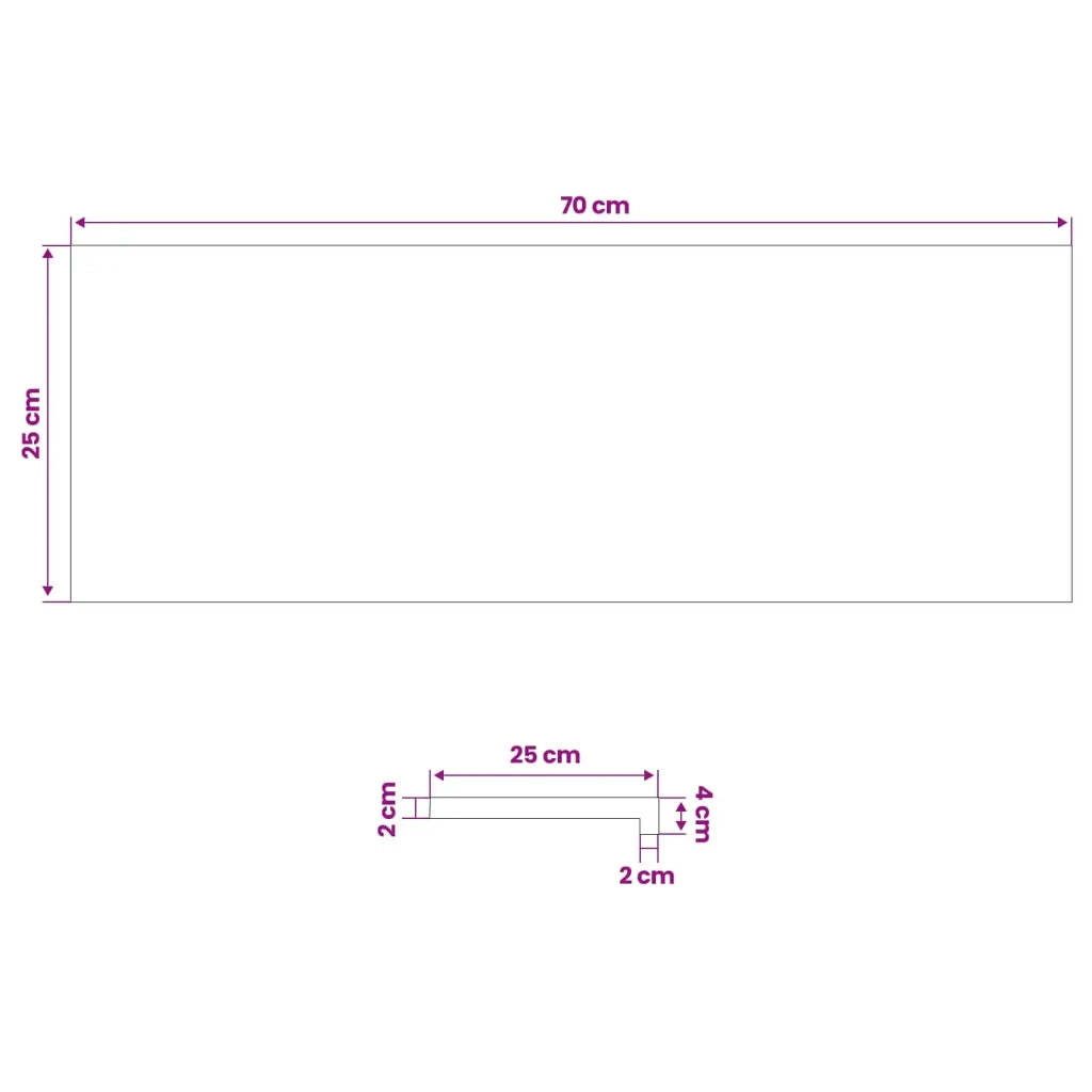 Tappeti per scale 2 pz 70 x 25 x 2 cm Marrone Chiaro 3446124