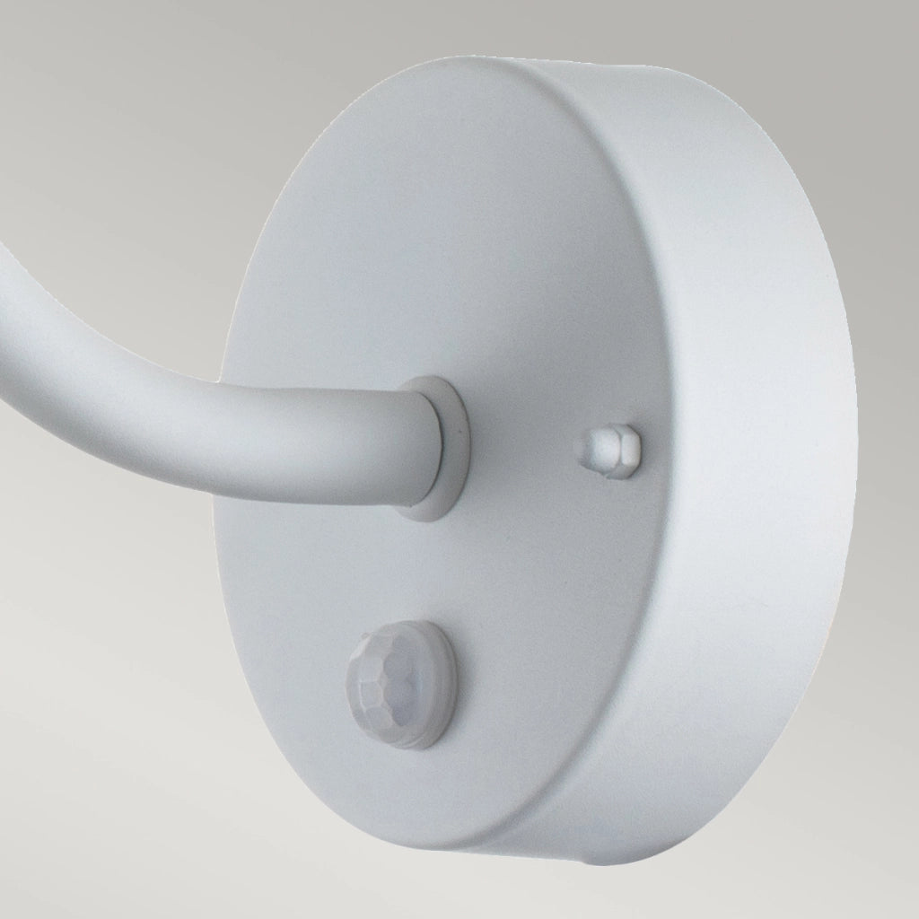 Applique esterna con sensore bianca E27 60W Klampenborg