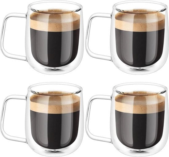 Set di due tazze per espresso e latte