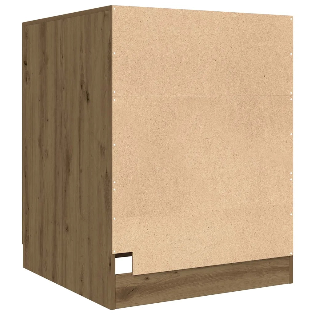 Mobile per Lavatrice Rovere Artigianale 70,5x71,5x91,5 cm 856641