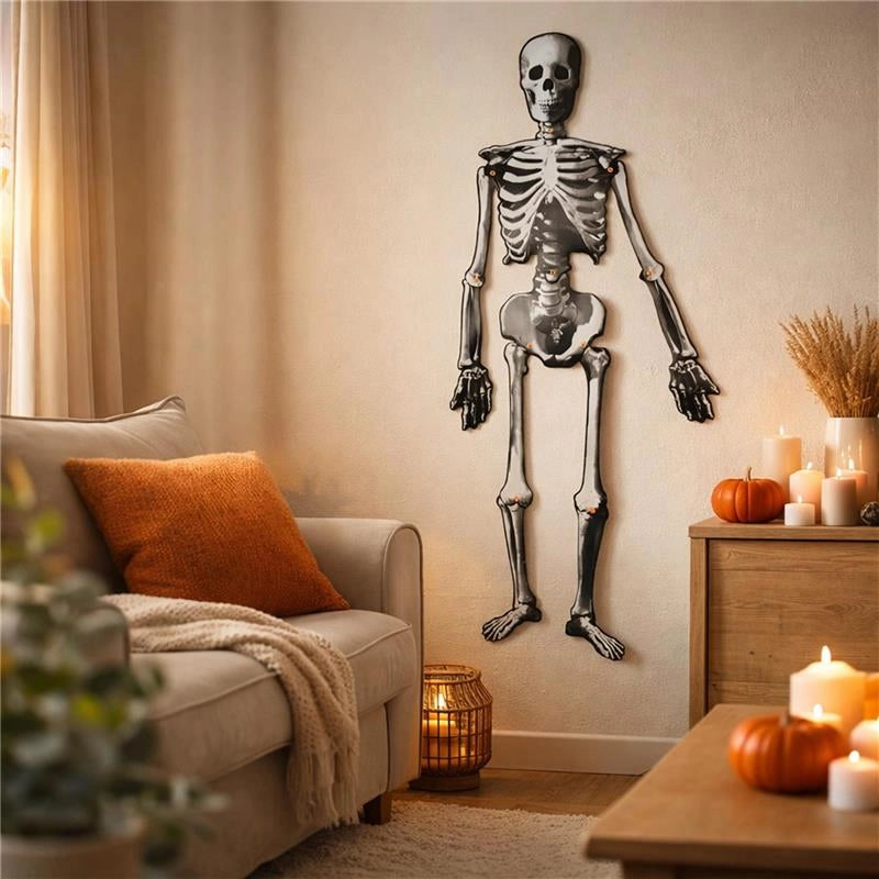 SCHELETRO HALLOWEEN 2PZ DA APPENDERE CM.130