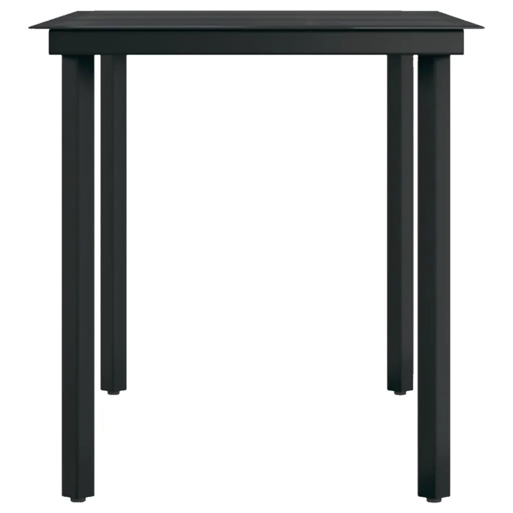 Set Mobili da Pranzo per Giardino 5 pz | Set Salotto da Giardino Nero