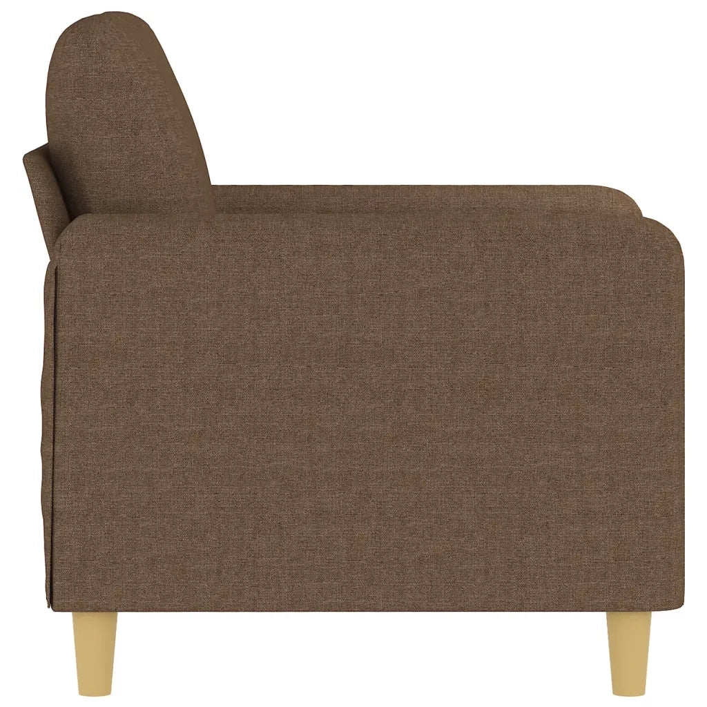Poltrona Marrone 60 cm in Tessuto 359465