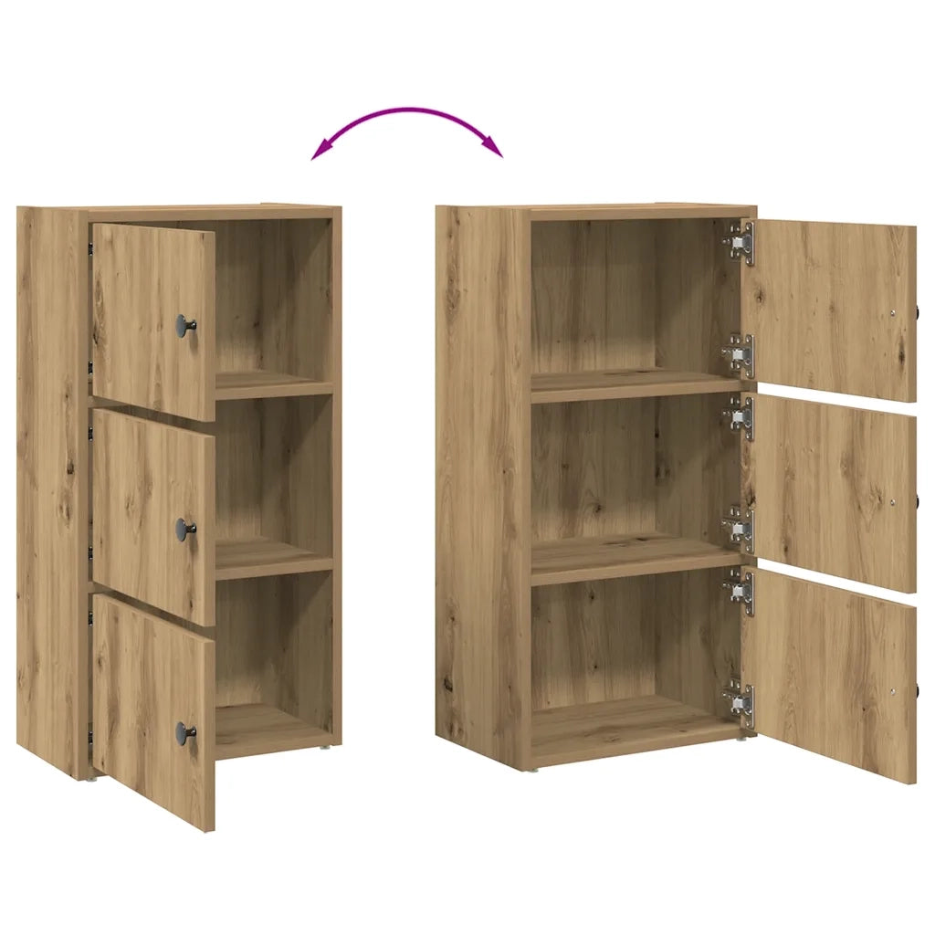 Libreria Rovere Artigianale 40x24x77 cm in Legno Multistrato 860372