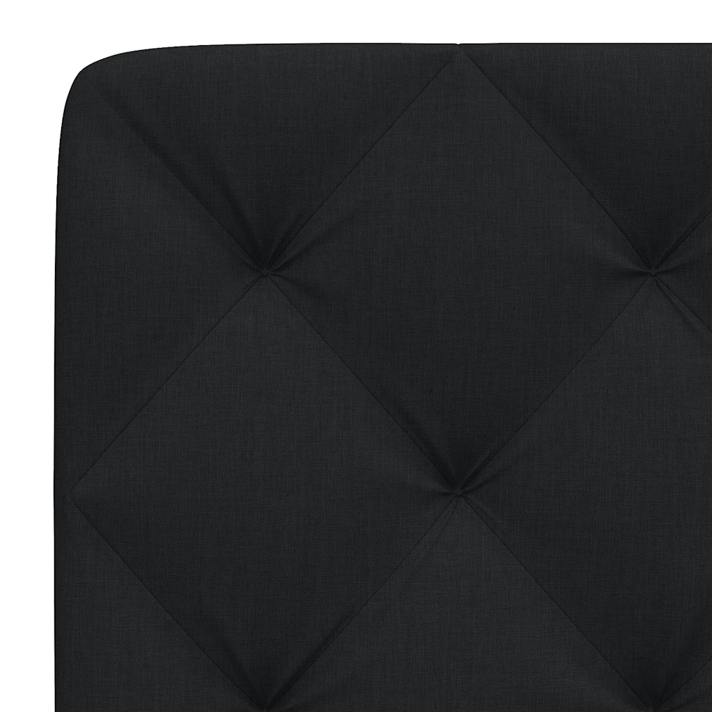 Cuscino Testiera Nero 90 cm in Tessuto 4019200