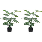 Piante Artificiali da Interno ¨C Minimal ¨C 65 cm, verde, con vaso
