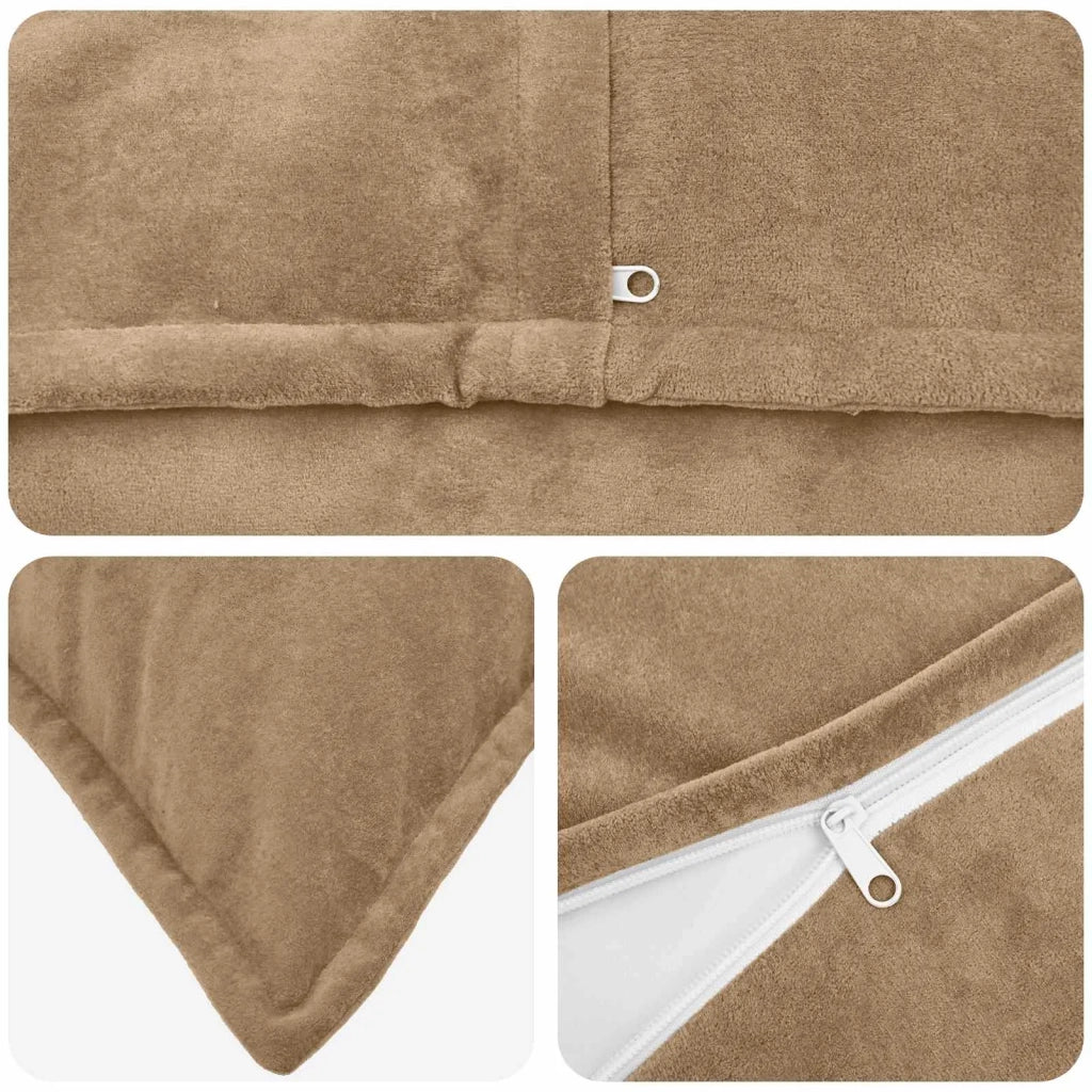 Cuscino HOUTEN Tortora 40 x 145 cm Fleece in microfibra 934409