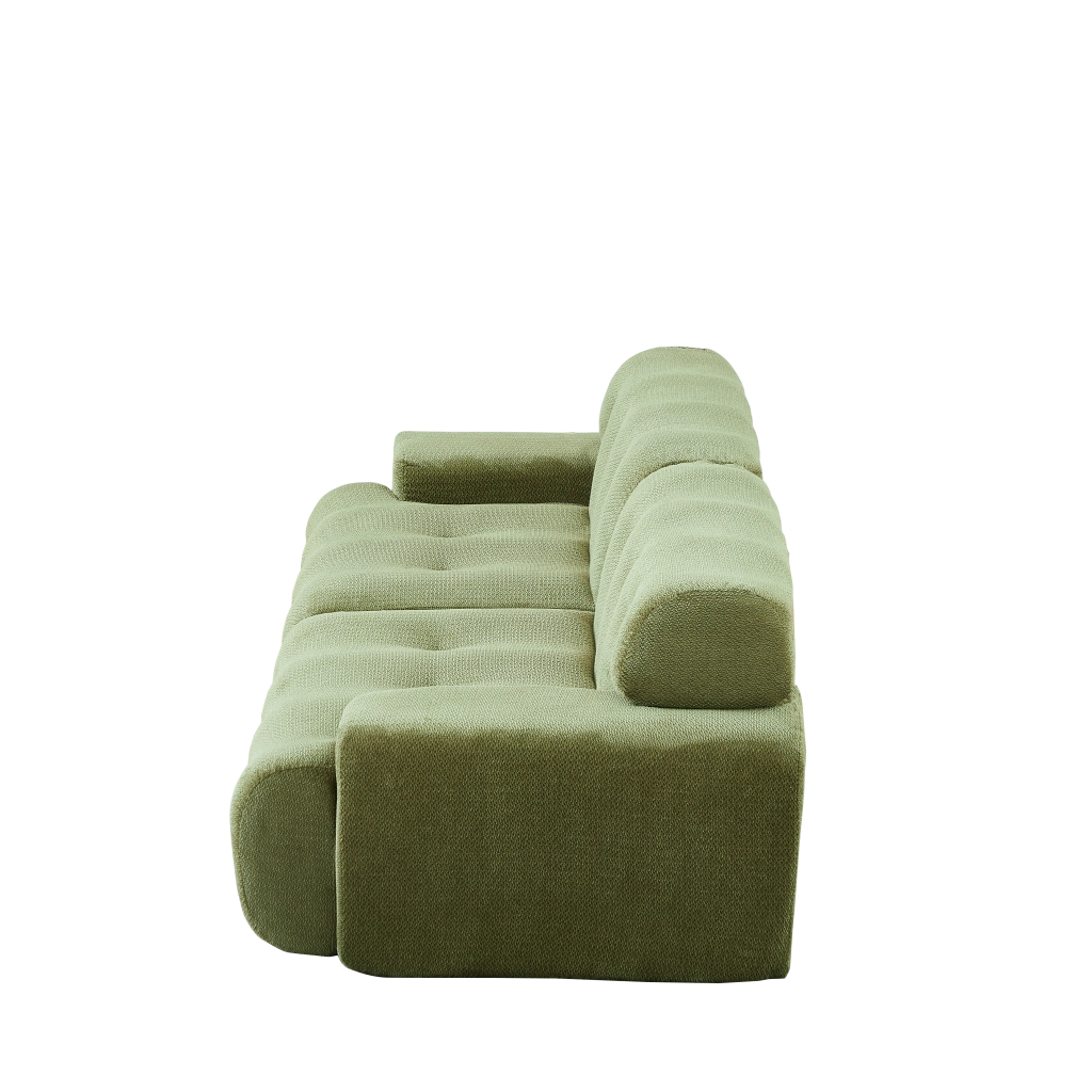 Divano 2 Posti Cloud con Braccioli Larghi e Bottoni ¨C MINIMAL ¨C Verde