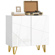Mobile Ingresso con Ante e Ripiani ¨C Minimal ¨C 80x40x75 Bianco