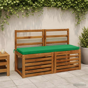 Cuscini per Panchina a 2 Pezzi SOEST 2 pz 100% Poliestere Verde 948831